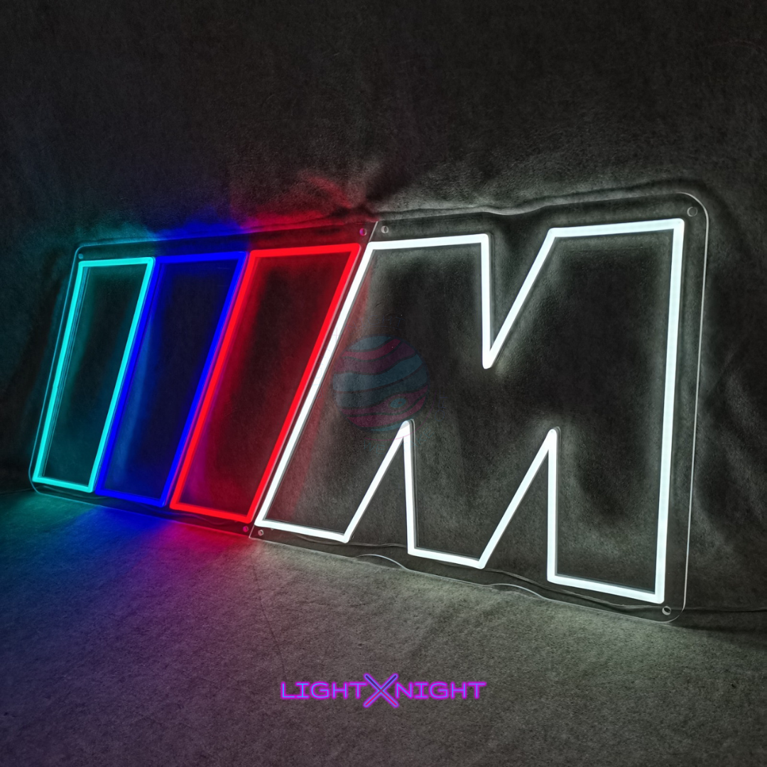 BMW M Led Neon Sign, BMW M Neon Light, BMW M Neon Sign, BMW Light, BMW M Lighting, BMW Decor