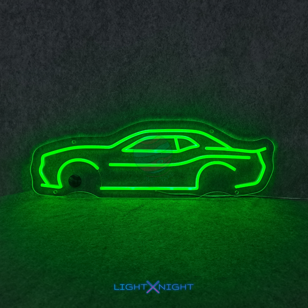 Dodge Challenger Silhouette Neon Sign