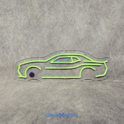 Dodge Challenger Silhouette Neon Sign