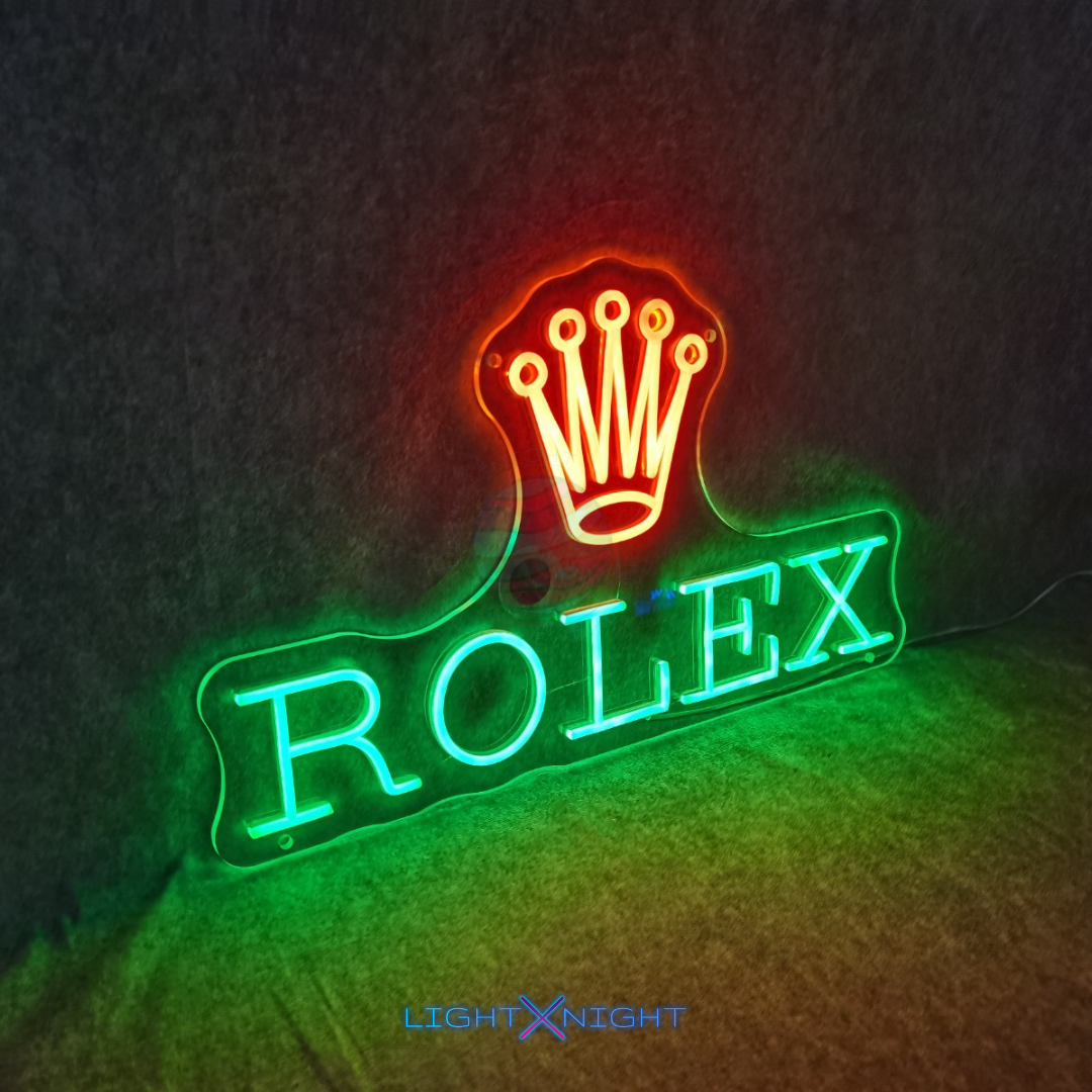 Rolex Led Neon Sign, Rolex Neon Light, Light X Night Rolex Neon Sign
