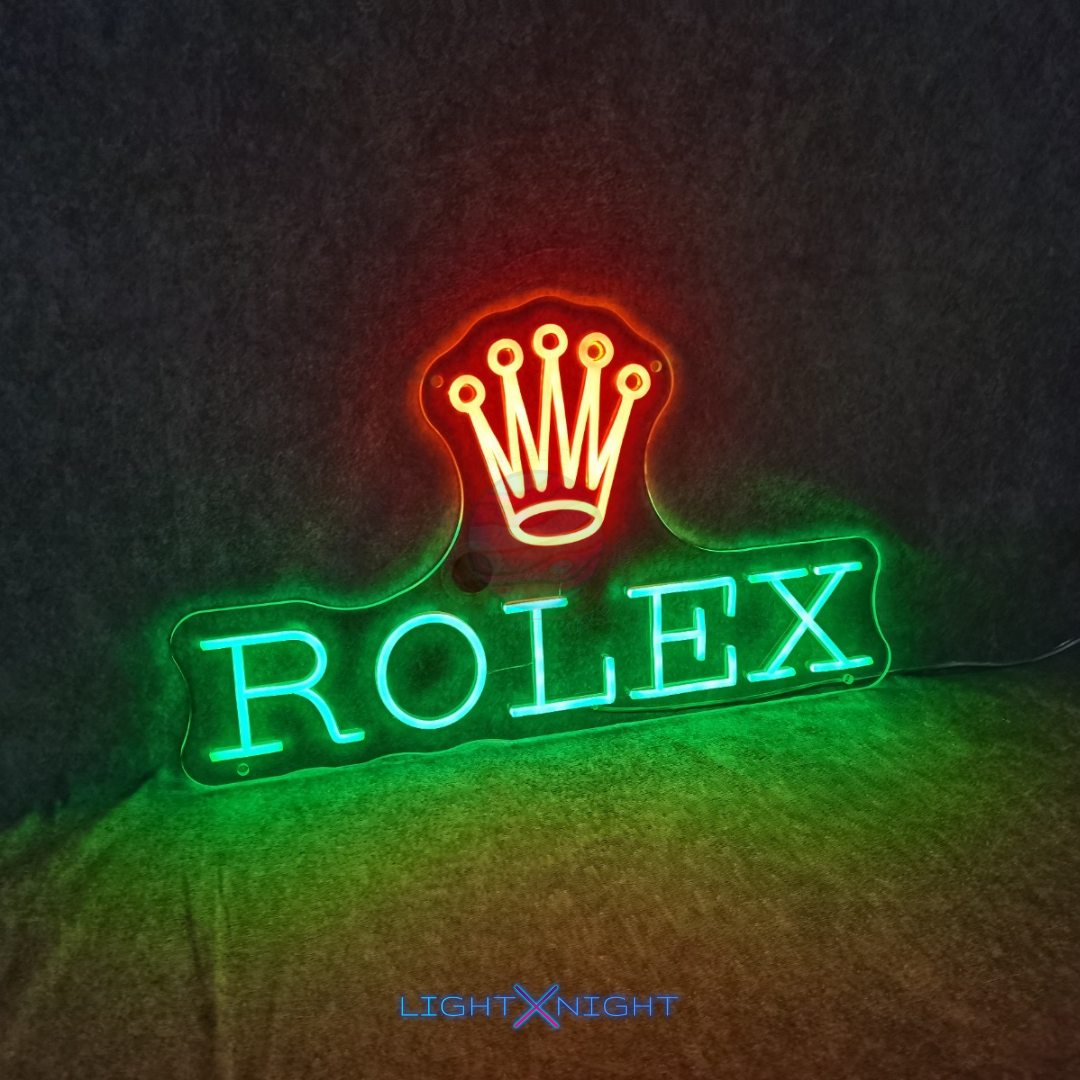 Rolex Led Neon Sign, Rolex Neon Light, Light X Night Rolex Neon Sign
