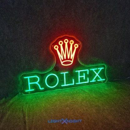 Rolex Led Neon Sign, Rolex Neon Light, Light X Night Rolex Neon Sign