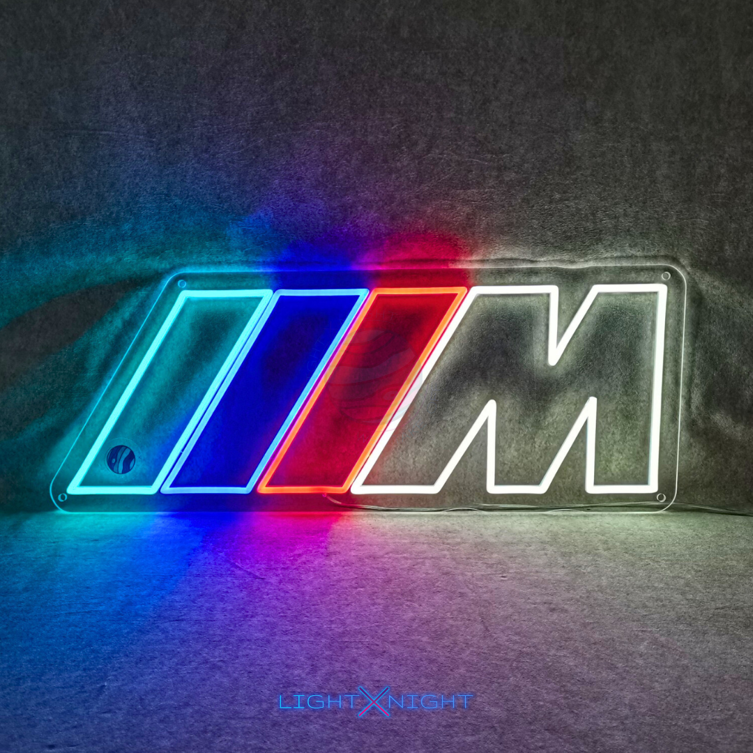 BMW M Led Neon Sign, BMW M Neon Light, BMW M Neon Sign, BMW Light, BMW M Lighting, BMW Decor