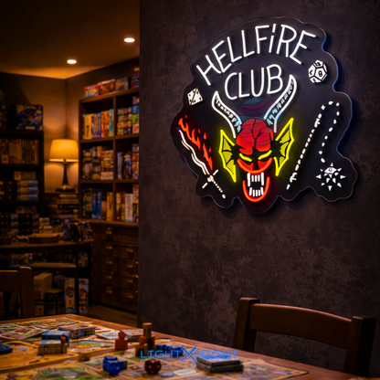 Hellfire Club Logo Neon Sign