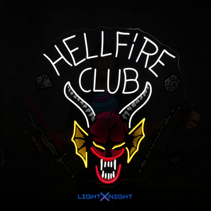 Hellfire Club Logo Neon Sign