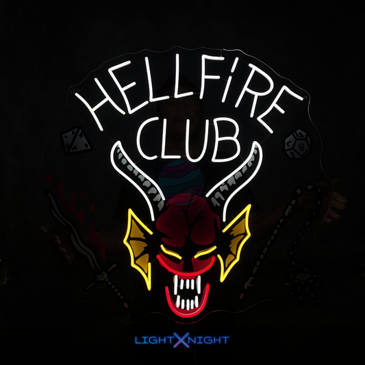 Hellfire Club Logo Neon Sign