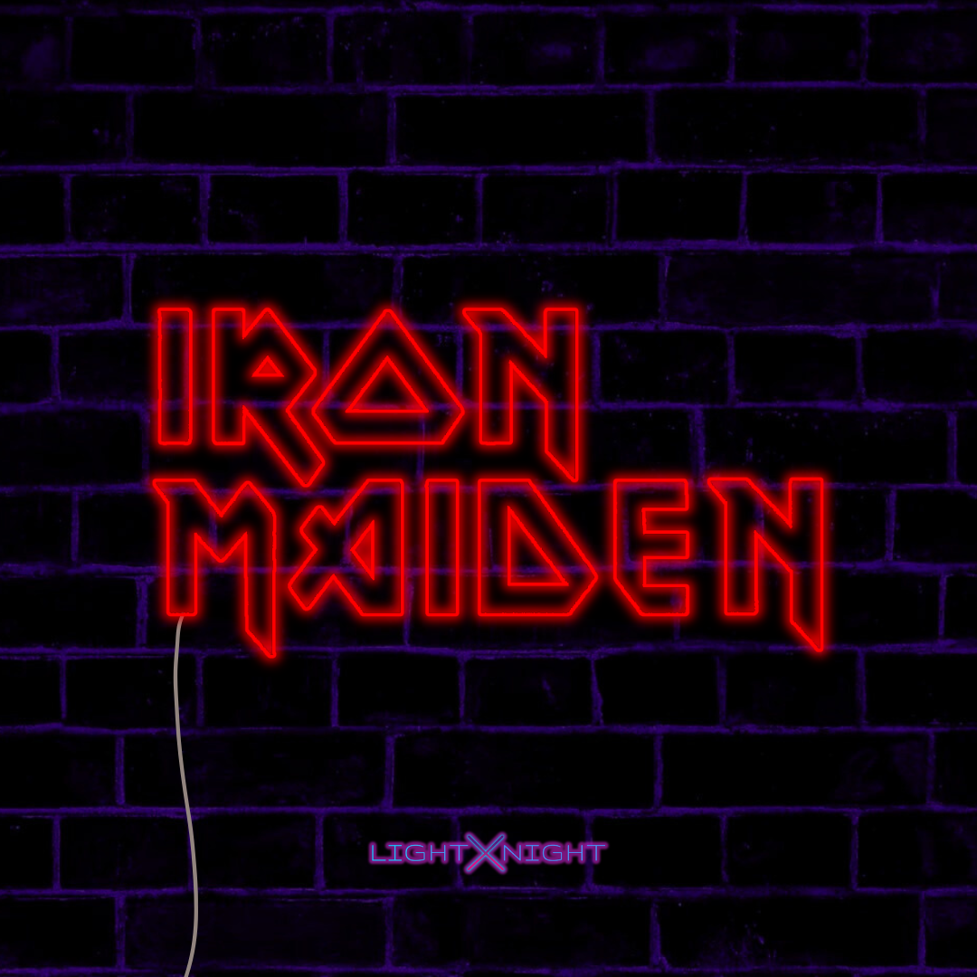 Iron Maiden Led Neon Sign, Iron Maiden sign, Iron Maiden Neon Light, Iron Maiden Merchandise 