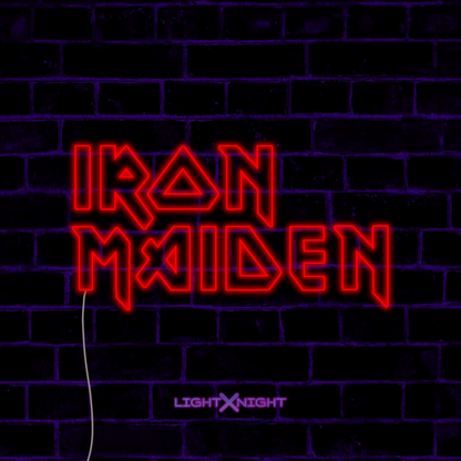 Iron Maiden Led Neon Sign, Iron Maiden sign, Iron Maiden Neon Light, Iron Maiden Merchandise 