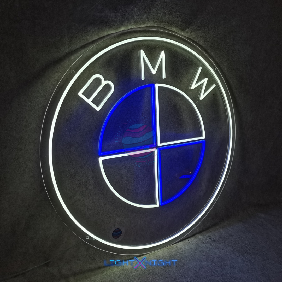 BMW Logo neon sign, BMW Logo neon light