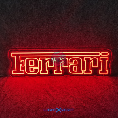 Ferrari Font Neon Sign