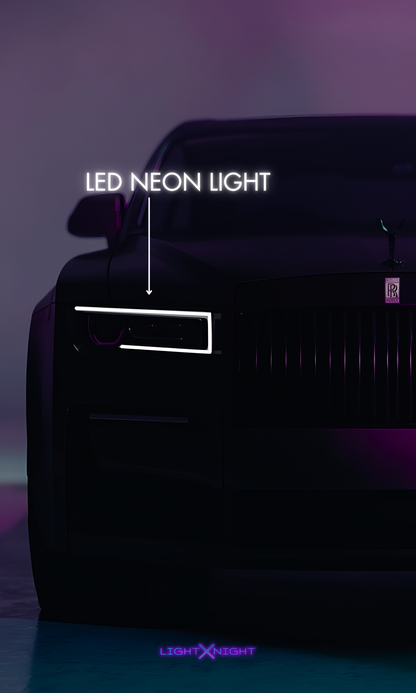 Rolls Royce Wraith Neon Poster