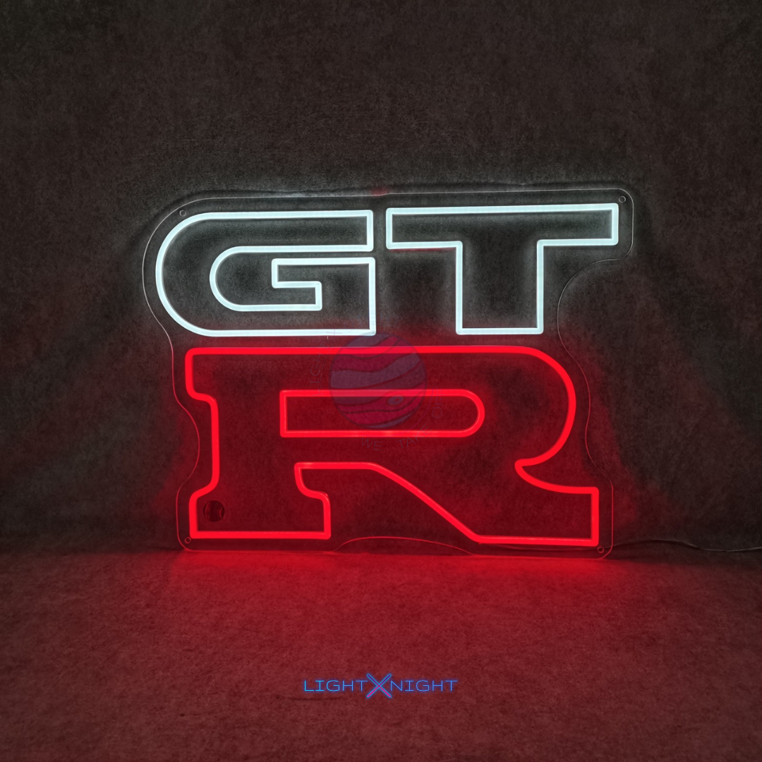 GTR Led Neon Sign, GTR Neon Light, Light X Night GTR Neon Sign