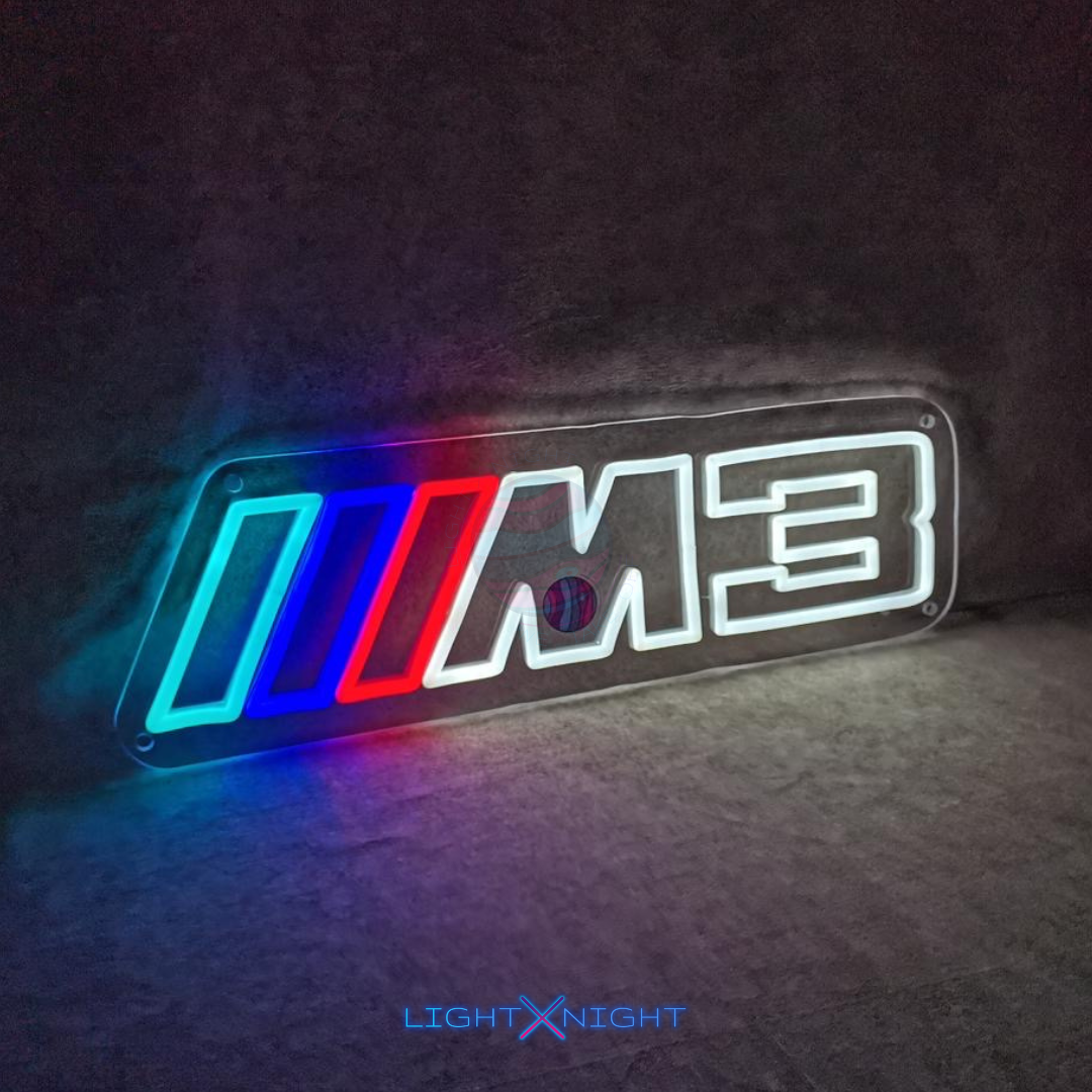 BMW M3 Led Neon Sign, BMW M3 Neon Light, BMW M 3Neon Sign, BMW Light, BMW M3 Lighting, BMW Decor
