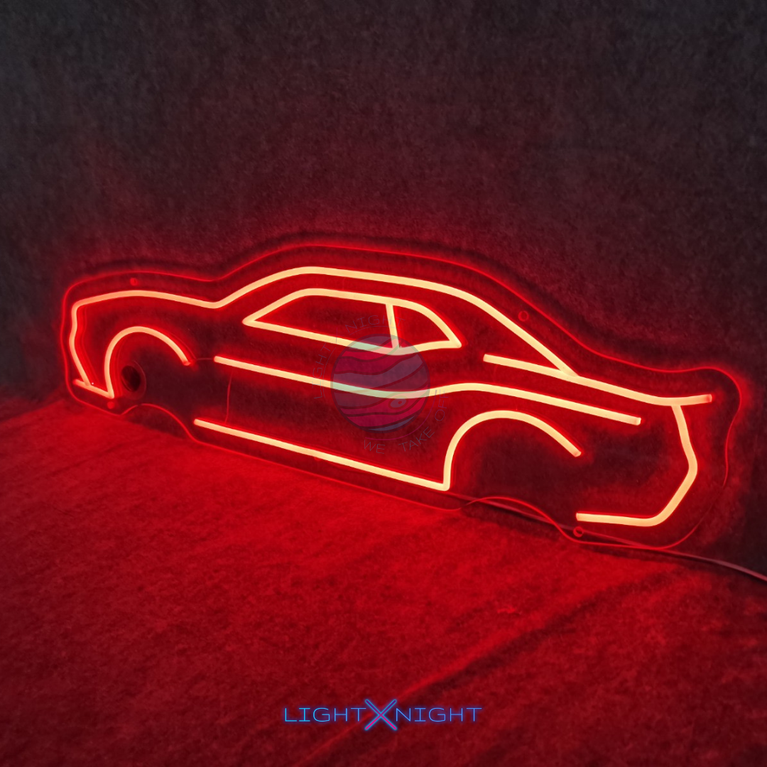 Dodge Challenger Silhouette Neon Sign – Light X Night Dodge Challenger Silhouette Neon Sign – Light X Night