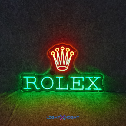 Rolex Led Neon Sign, Rolex Neon Light, Light X Night Rolex Neon Sign