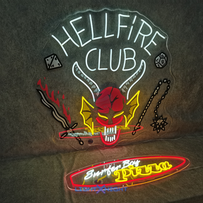 Hellfire Club Logo Neon Sign
