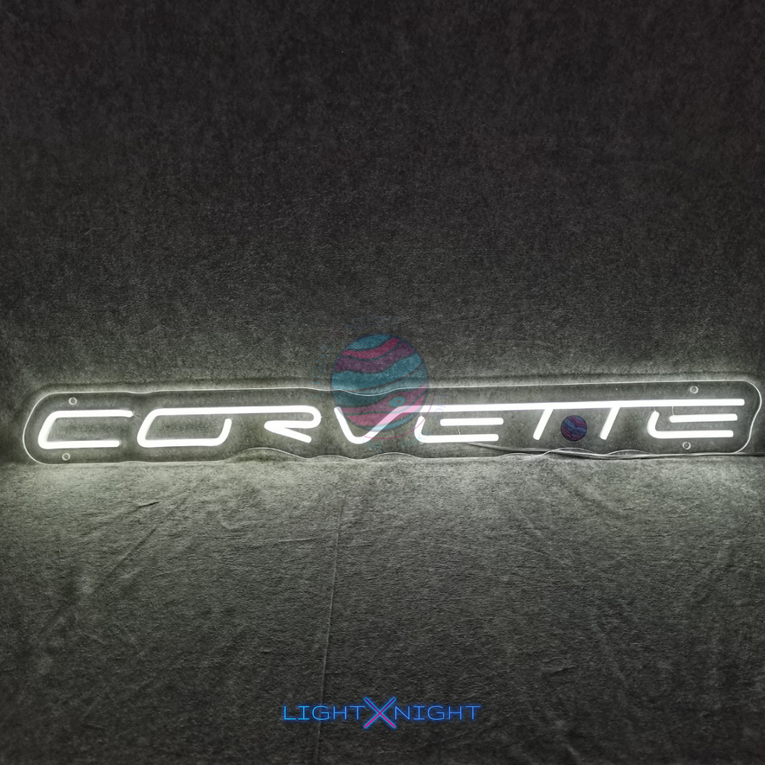 Corvette Font Neon Sign