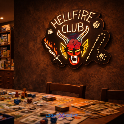 Hellfire Club Logo Neon Sign