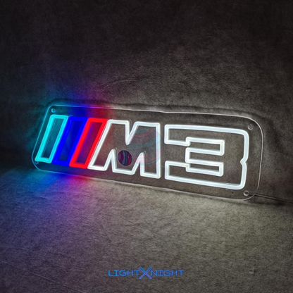 BMW M3 Led Neon Sign, BMW M3 Neon Light, BMW M 3Neon Sign, BMW Light, BMW M3 Lighting, BMW Decor