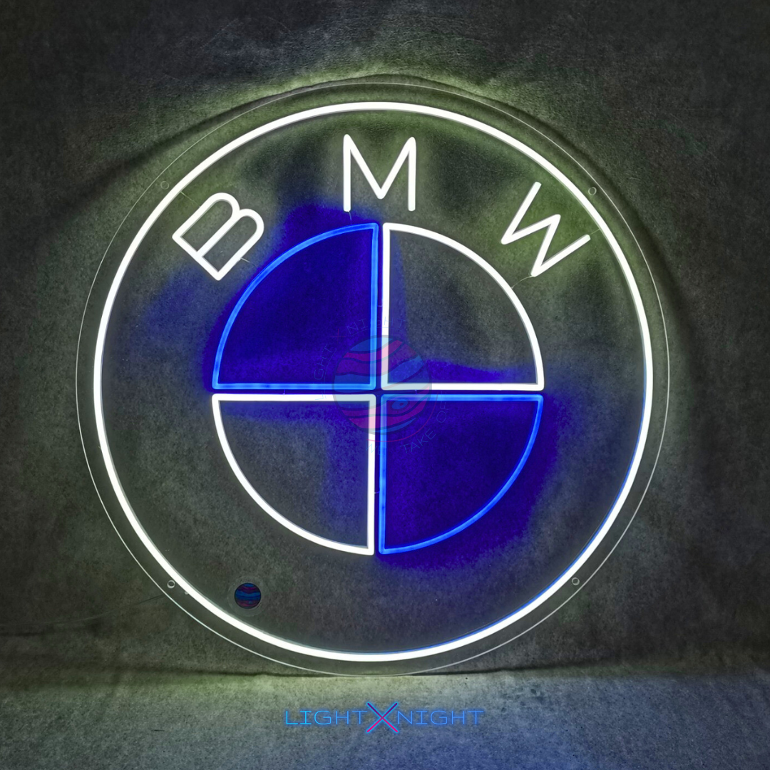 BMW Logo neon sign, BMW Logo neon light