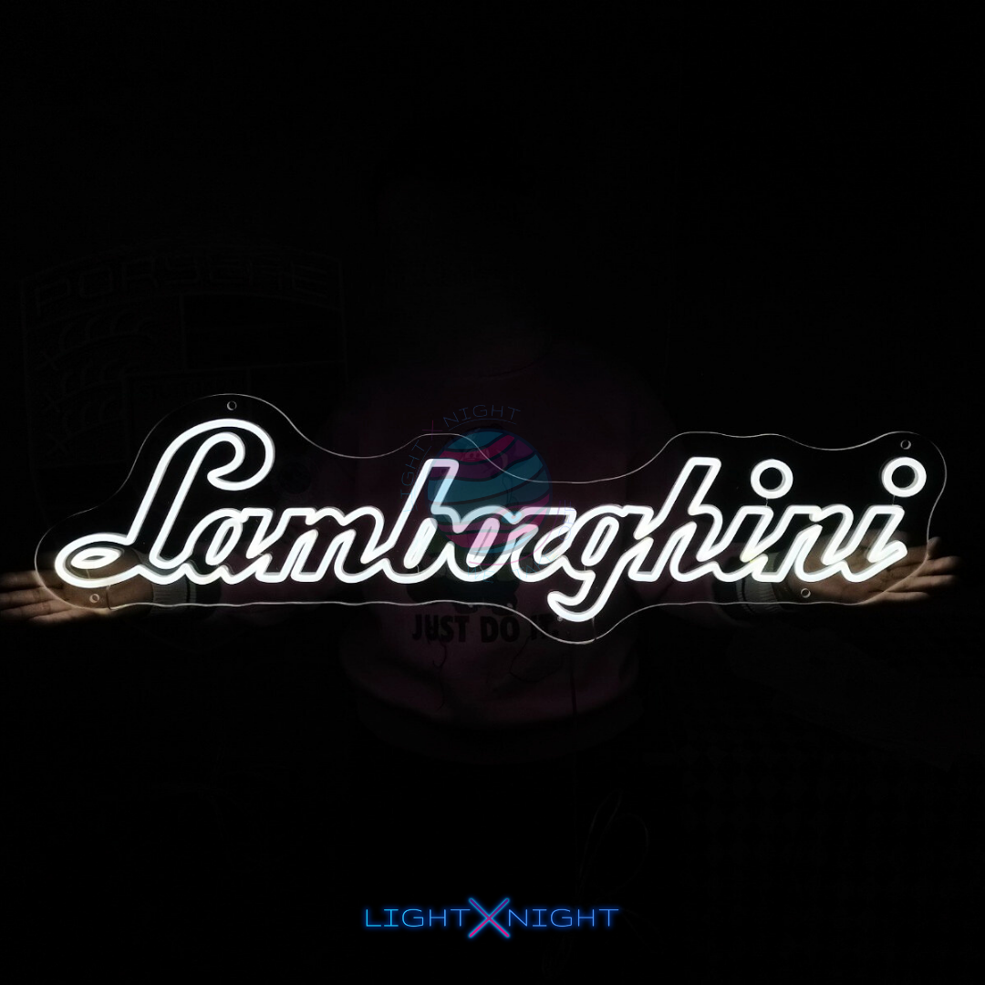 Lamborghini Font Neon Sign