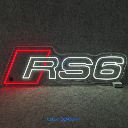 Audi RS6 LED Neon Sign