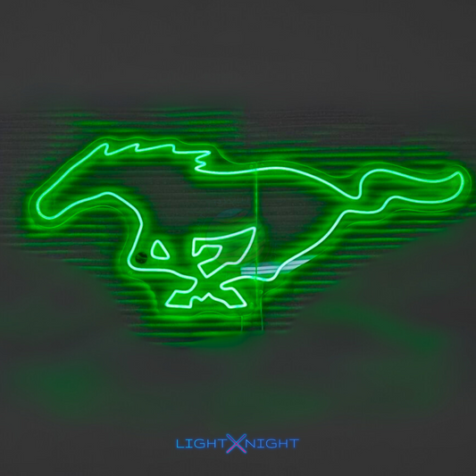 Ford Mustang Led Neon Sign, Ford Mustang Neon Light, Light X Night Ford Mustang Neon Sign