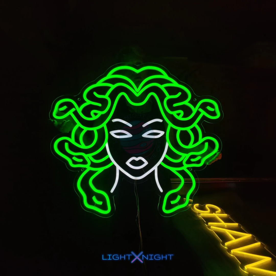 Medusa Gorgon Neon Sign