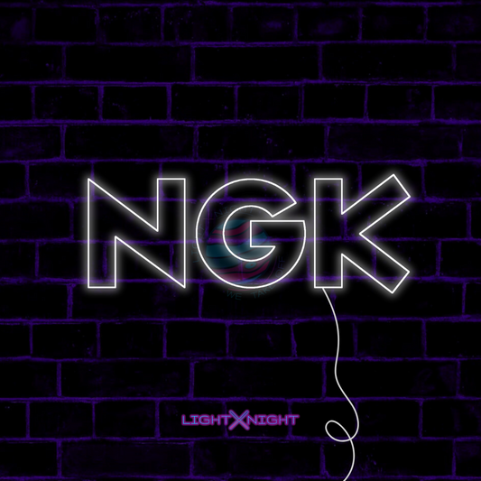 NGK Font Neon Sign