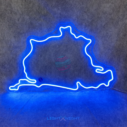 Nürburgring Race Track Neon Sign