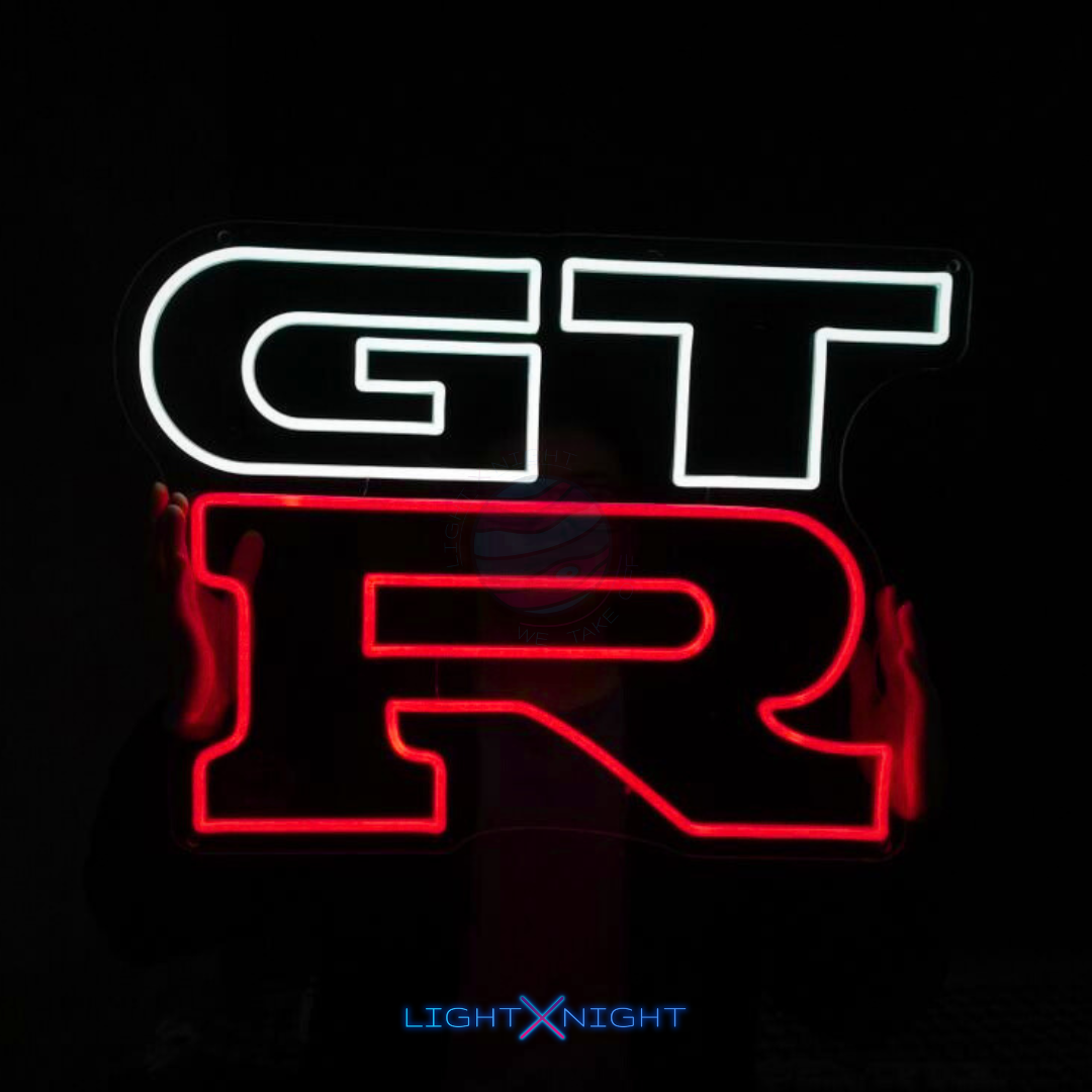 GTR Led Neon Sign, GTR Neon Light, Light X Night GTR Neon Sign