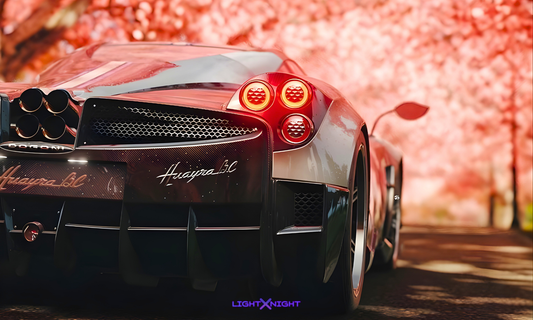 Pagani Huayra BC Neon Poster