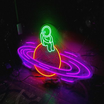 Astronaut Neon Light, Astronaut LED Neon Sign, Space Lights, Galaxy Neon Signs