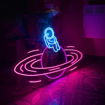 Astronaut Neon Light, Astronaut LED Neon Sign, Space Lights, Galaxy Neon Signs