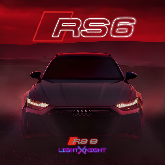 Audi RS6 Led Neon Sign, Audi RS6 Neon Light, Light X Night Audi RS6 Neon Sign