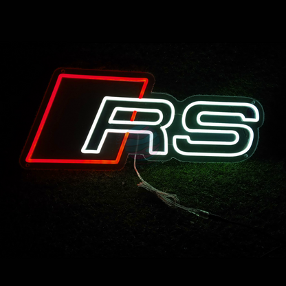 Audi RS Led Neon Sign, Audi RS Neon Light, Light X Night Audi RS Neon Sign