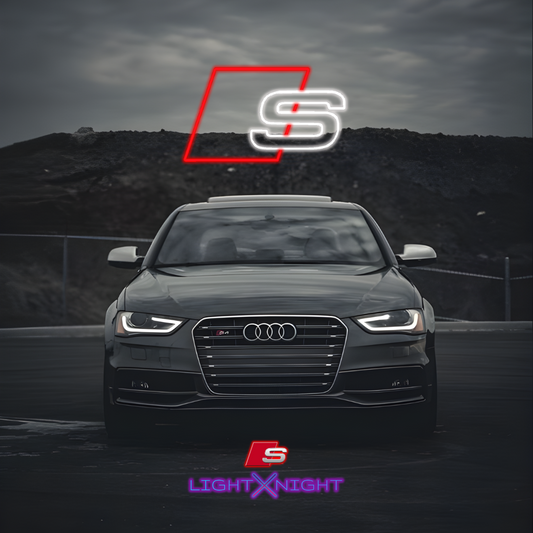 Audi S Led Neon Sign, Audi S Neon Light, Light X Night Audi S Neon Sign