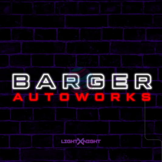 Barger Autoworks Neon Sign