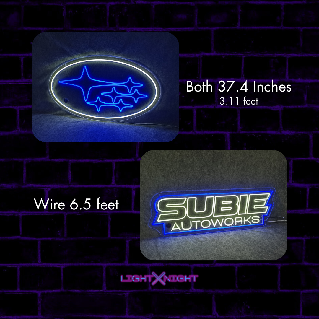 Subie+Subaru Neon Signs
