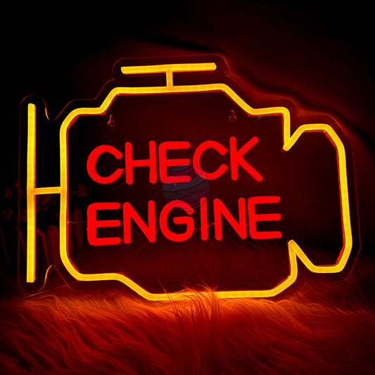 Check Engine Neon sign light