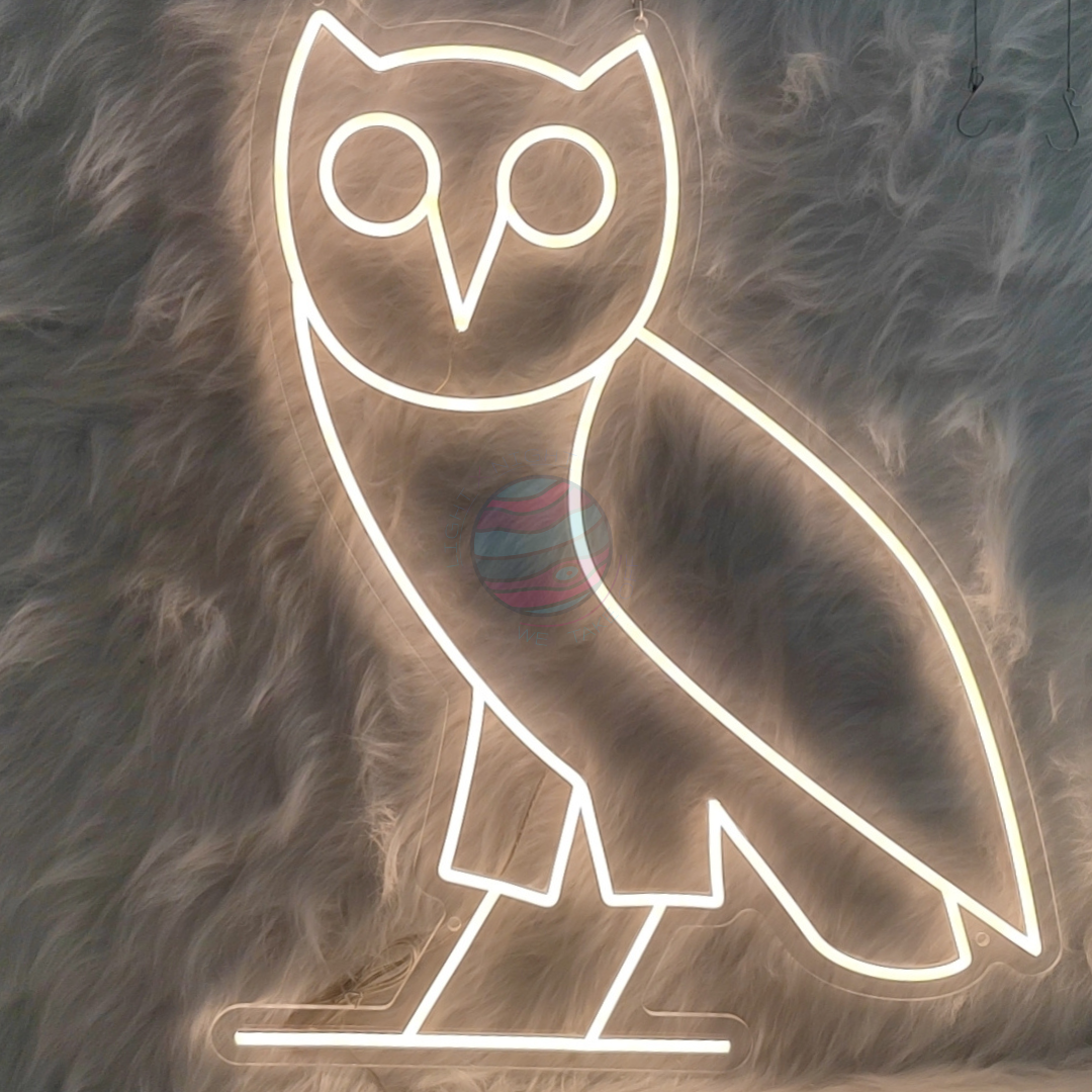 Drake OVO owl logo neon sign
