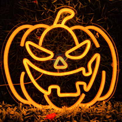 Halloween Decoration Neon Sign, Pumpkin Neon Sign