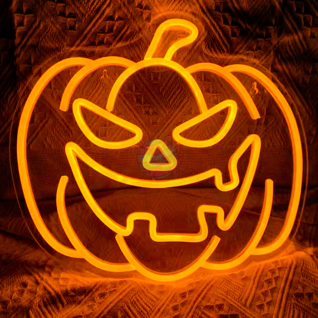 Halloween Decoration Neon Sign, Pumpkin Neon Sign