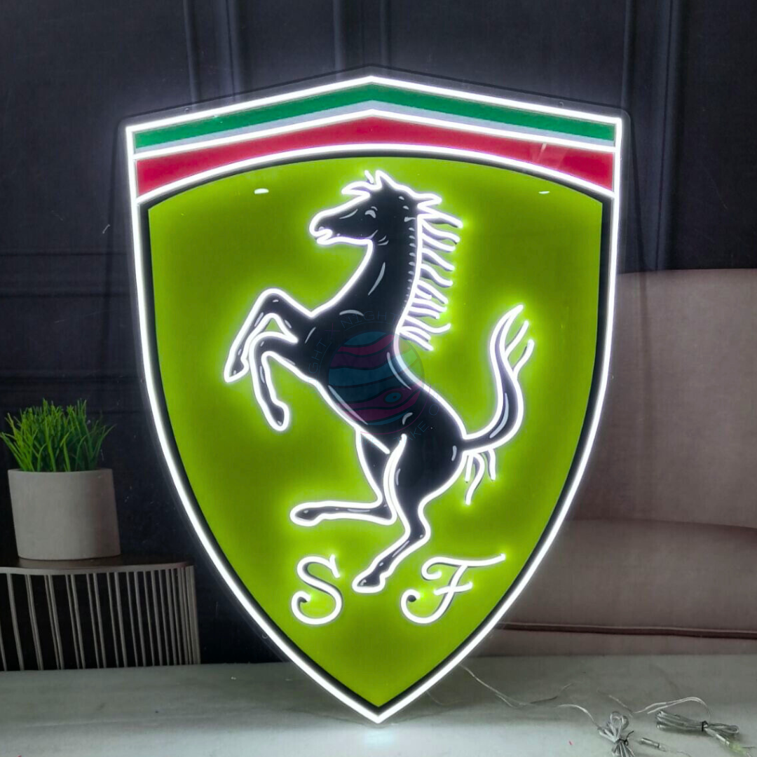 Light X Night - Ferrari Neon Sign