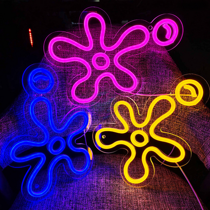 Under The Sea Flower Neon Sign