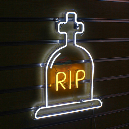 Grave RIP Neon Sign