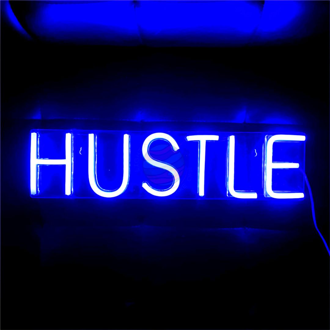 Hustle Neon Sign