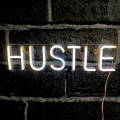 Hustle Neon Sign