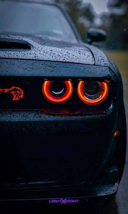 Dodge SRT Hellcat Neon Poster