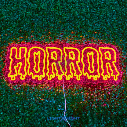 Horror Neon Sign